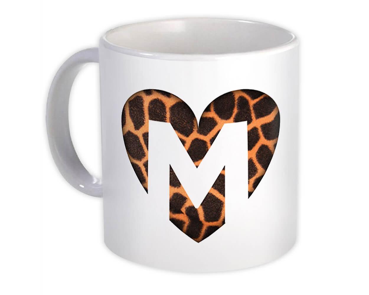 Presentmugg: Monogram Letter M Giraff
