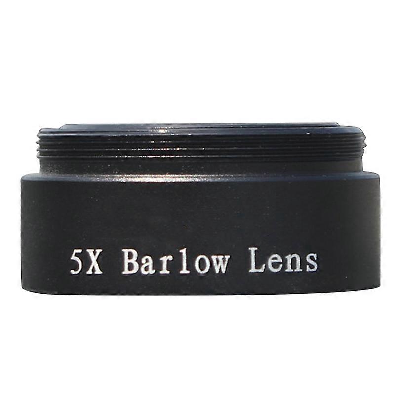 Lente Barlow 5X para qualquer ocular de telescópio com rosca M28X0,6 de 1,25 polegadas, tubo extensor diagonal para astronomia ou adaptador para câmera