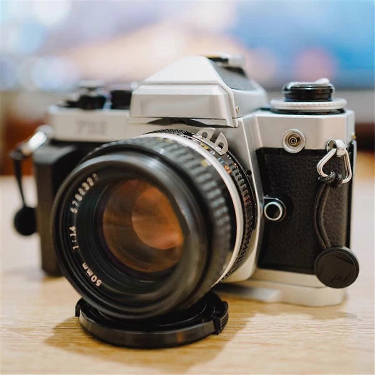 クイックリリースLプレートベースFM FM2 FM3A FE FE2カメラアクセサリー用木製グリップハンドルブラック