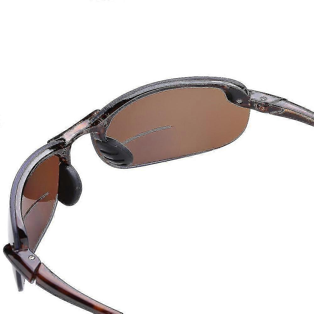Polarized Bifocal Lightweight Sunglasses For Men And Women - Black - 1.00