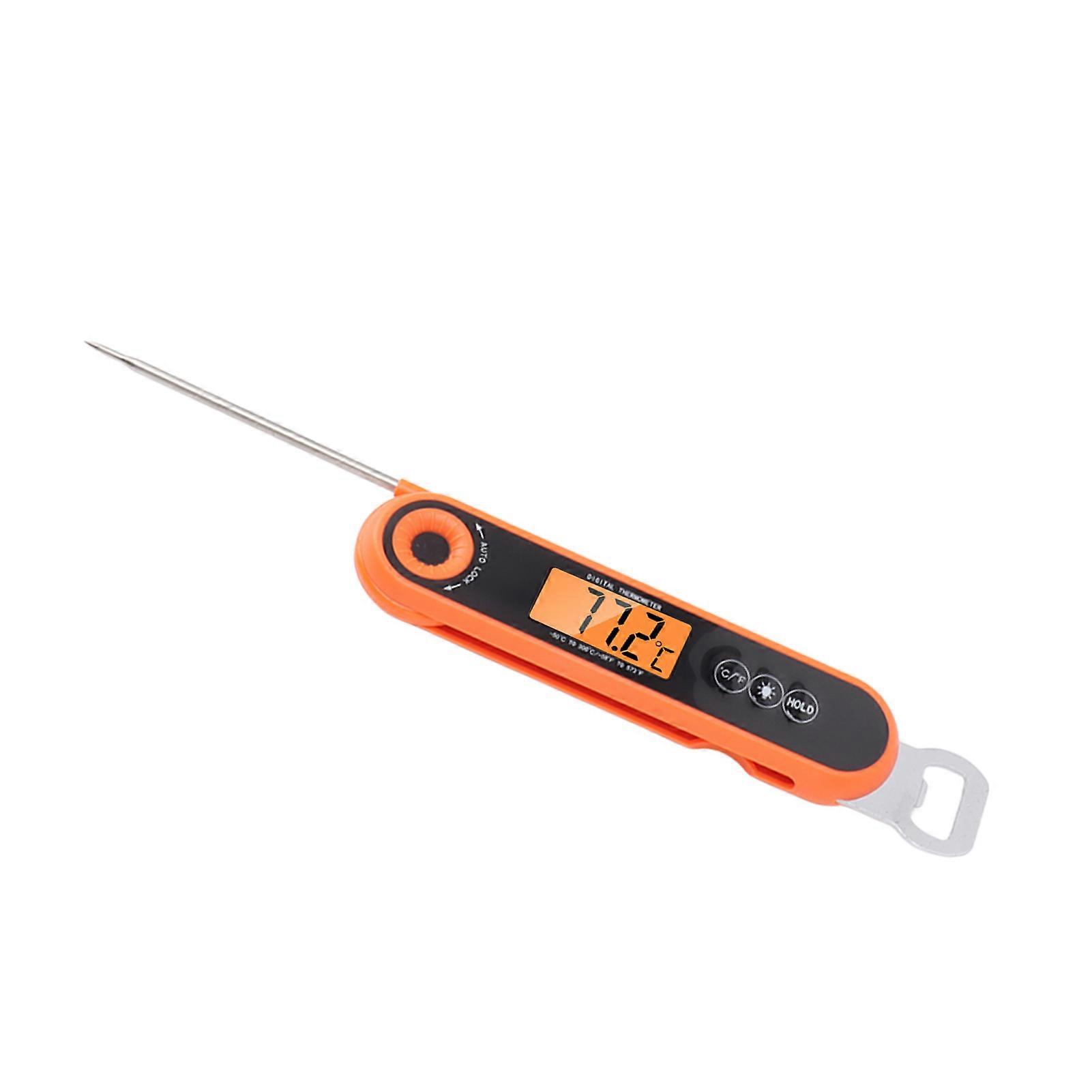 Digital Wireless Meat Thermometer Waterproof Folding Backlit Grill Thermometer
