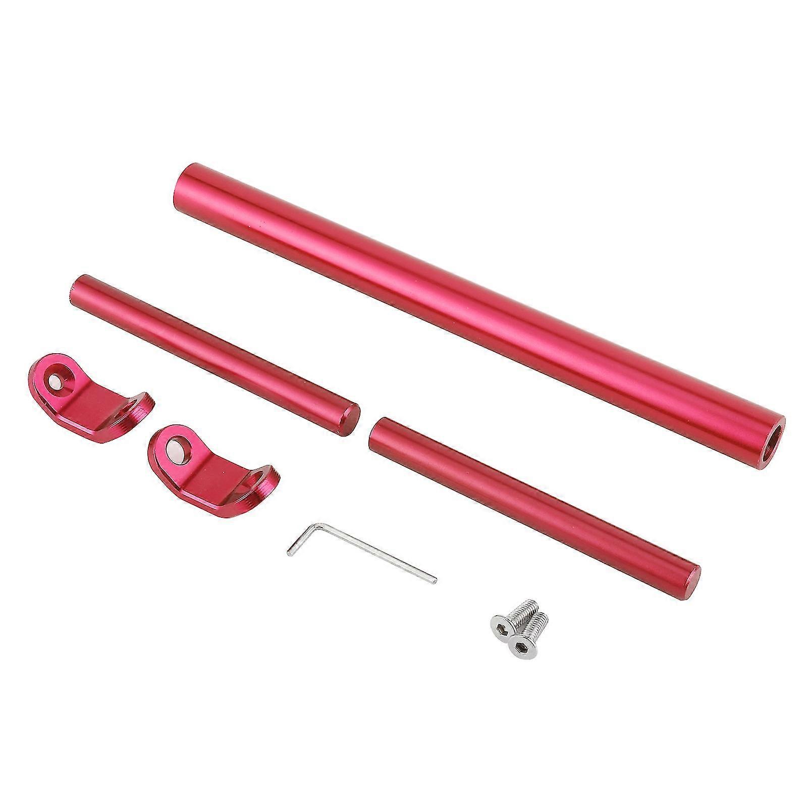 Aluminum Alloy CNC Balance Bar Crossbar Handlebar Extended Reinforcement for MotorcycleRed