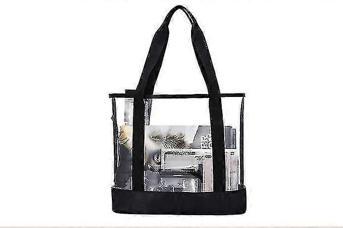 Clear Tote Bags For Work, Beach, Stadium, Security Approved With Zipper Closure