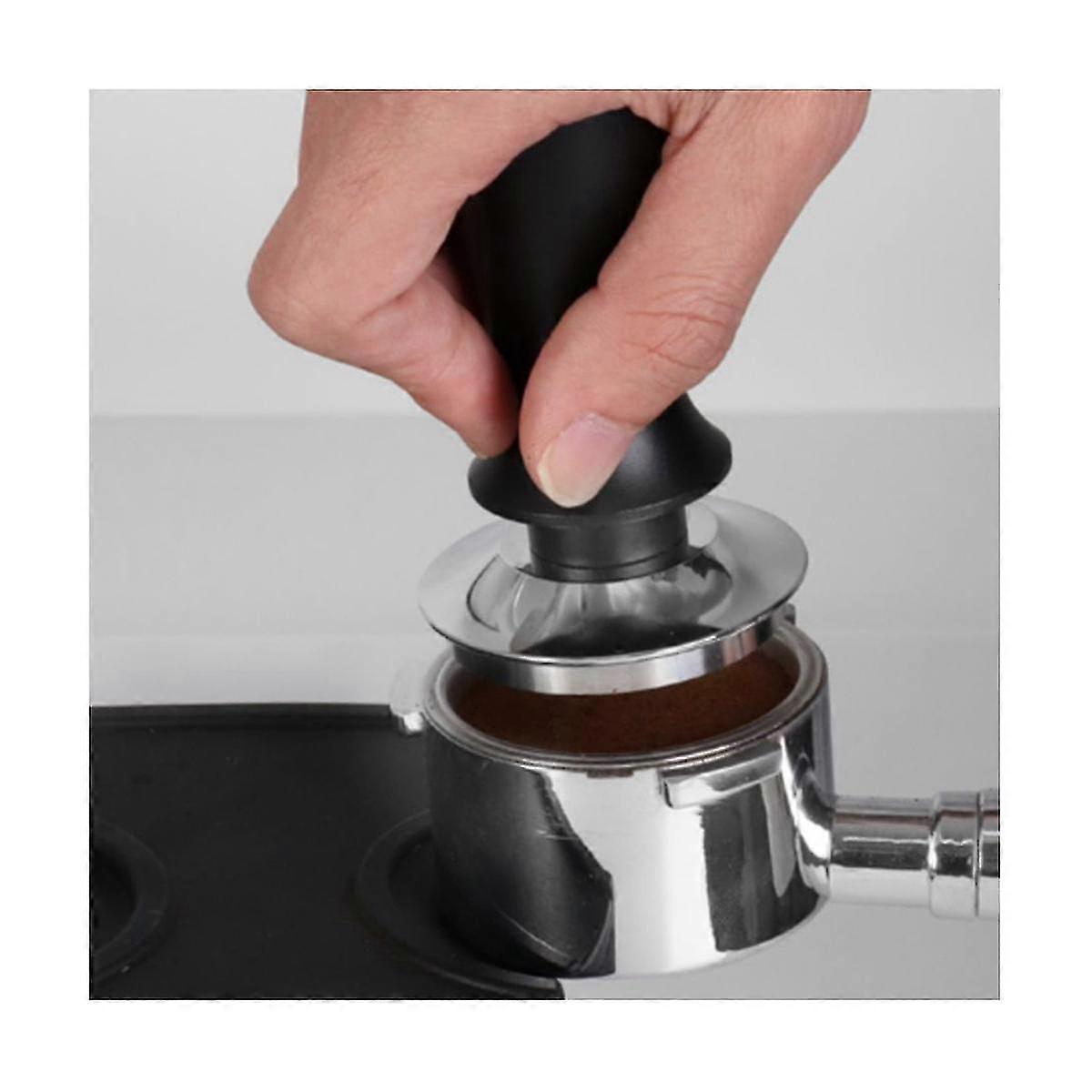 58-mm-Tamper-Kaffeestampfer mit kalibriertem, federbelastetem Edelstahlstampfer