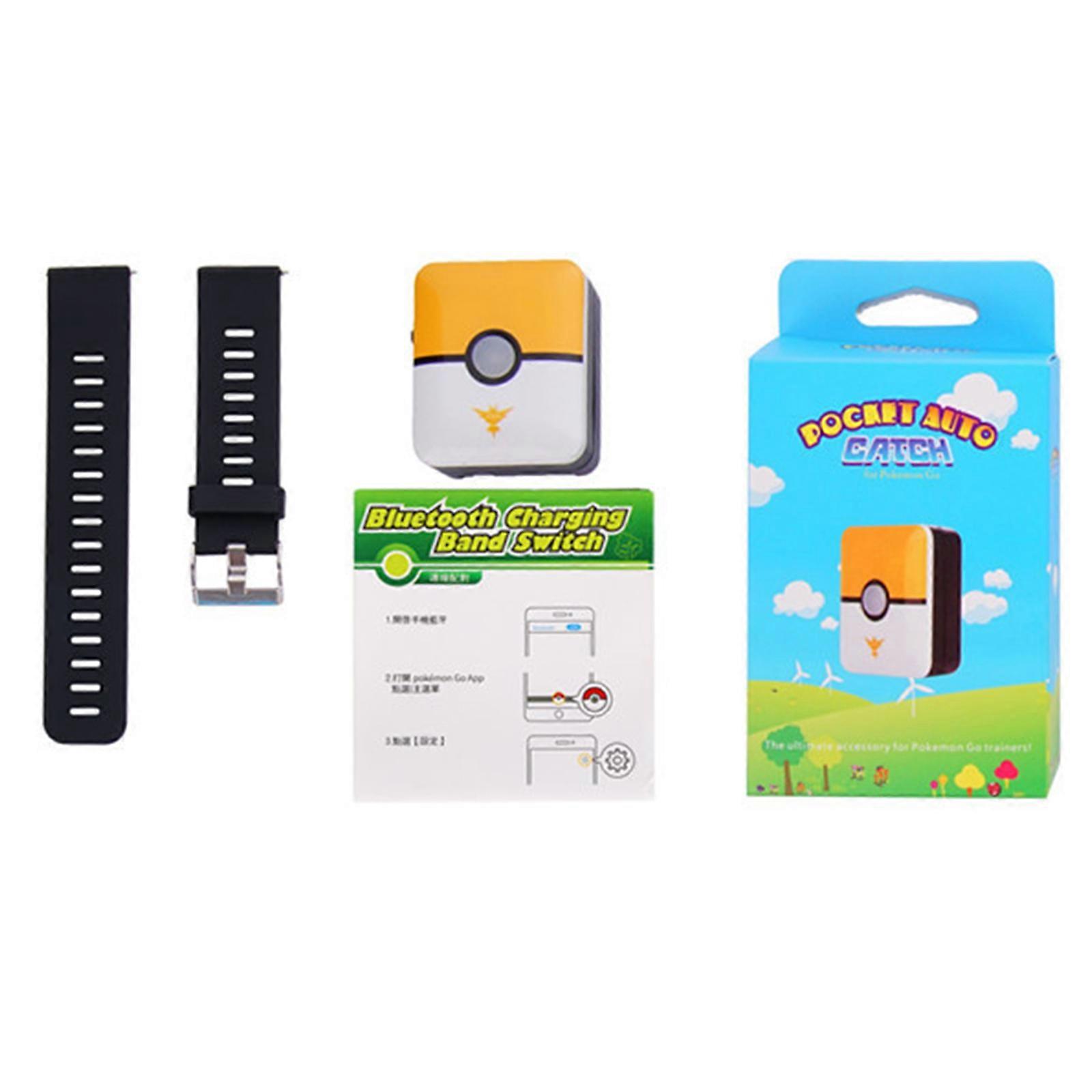 Bluetooth Square Bracelet for Pokemon Go Plus+ with strap, Rechargeable for Android for IOS