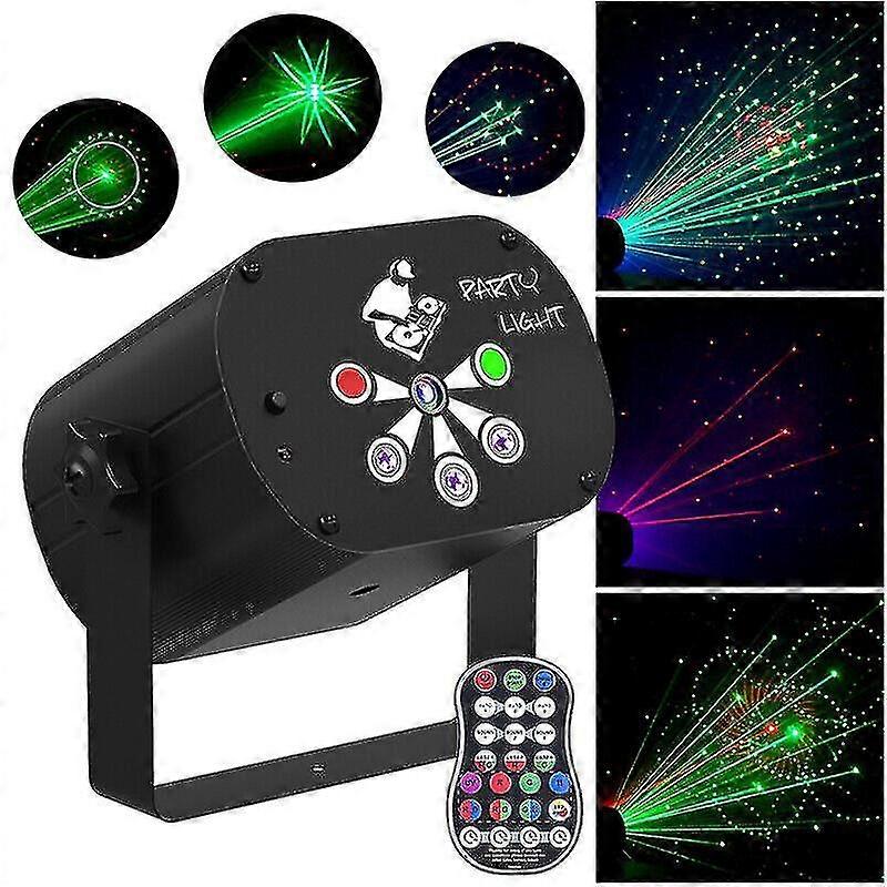 480 Pattern Uv Strobe Laser Stage Lights Rgb Led Club Party Dj Ktv Disco Light Projector With Remote Usb Powered-yky