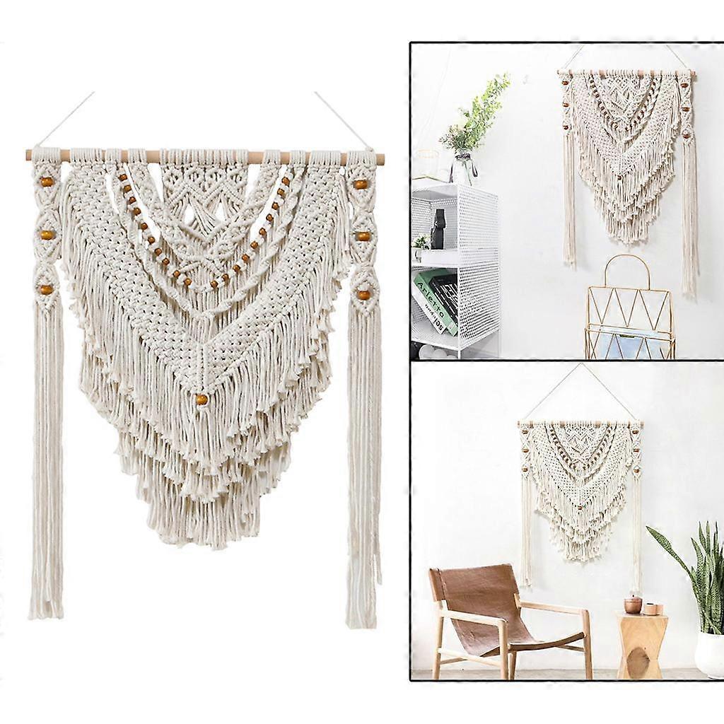 Perdea de perete din macrame țesut - tapiserie de perete boho - perdea de macrame boemă pentru camera de zi, dormitor, creșă, fereastră, fundal de nuntă