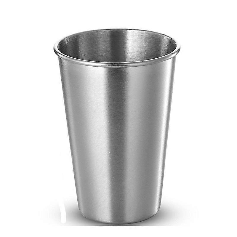 Outdoor Stainless Steel Drinking Cup Unbreakable(2pcs,silver)