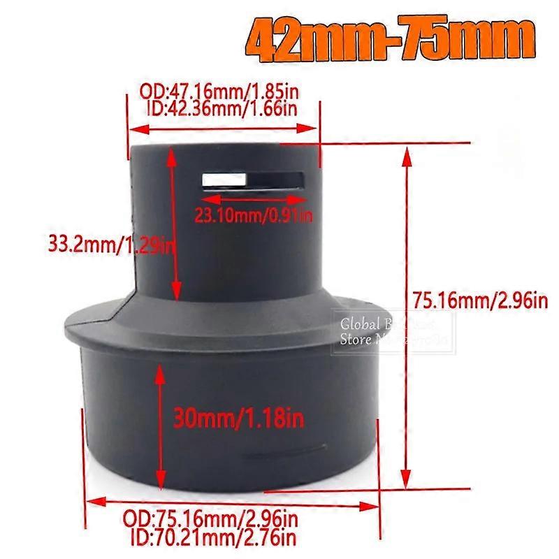 42mm to 75 60mm Diesel Parking Heater Duct Ducting Pipe Joiner Connector Air Vent Outlet Connector Black For Car Truck Camper