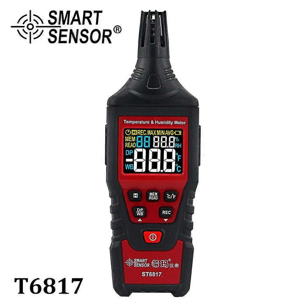 Handheld Thermometer Temperature Humidity Meter LCD Digital Hygro-thermometer Hygrometer Meter High Accuracy Gauge Tester ST6817