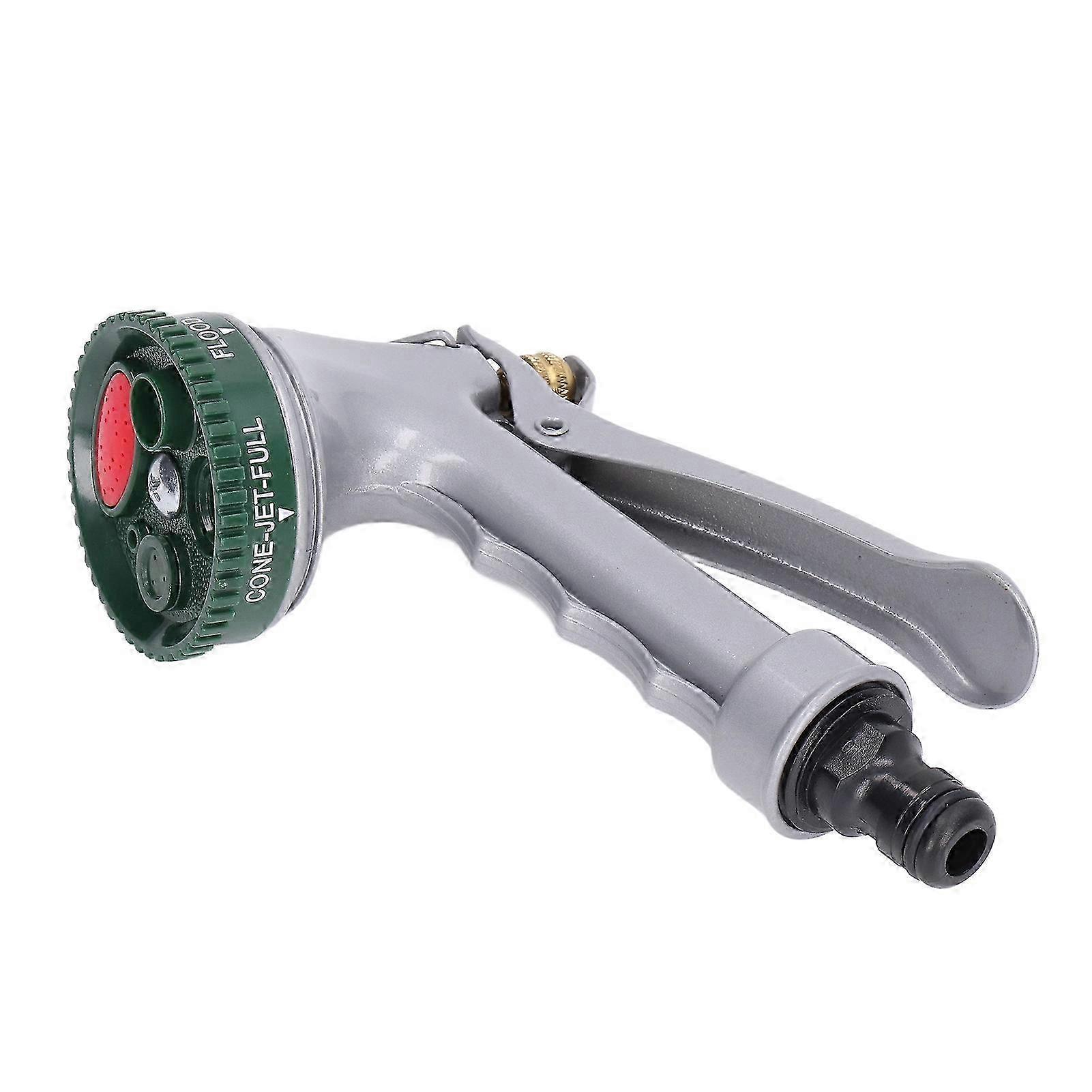 Garden Hose Nozzle with Five Adjustable Modes and Labor-Saving Lock Design for High Pressure Spraying