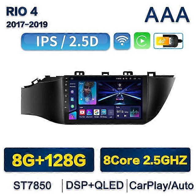 Android 10 Carplay Car Radio for Kia RIO 4 2017 2018 2019 Multimedia Player GPS Navigation 2din Auto Stereo 8core 360 camera