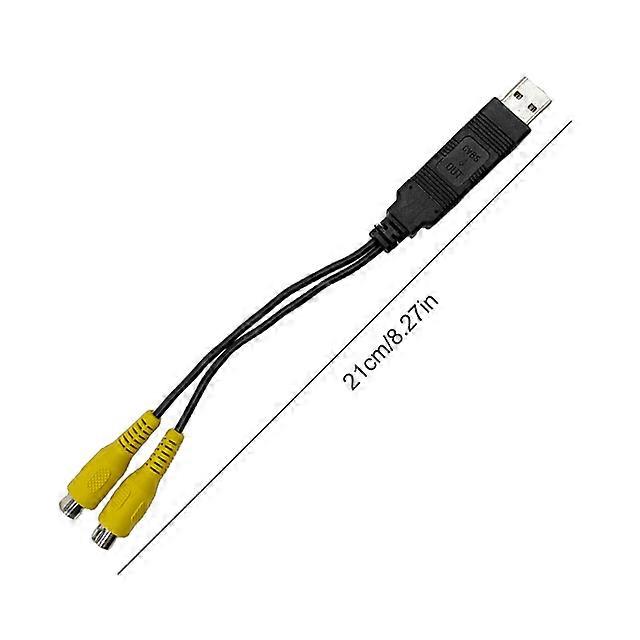 USB To RCA Cable DC 5V USB 2W USB To CVBS Video Output Adapter 2 CVBS Output for Android Multimedia Player for Android TV Player