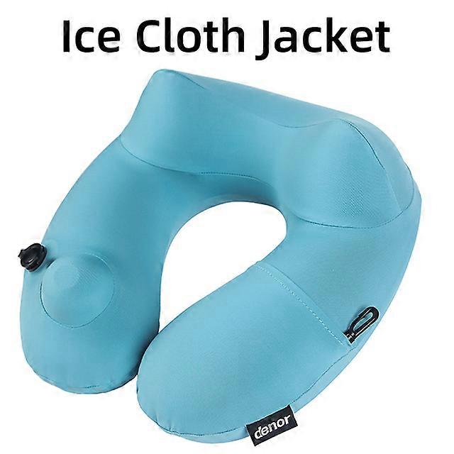 Press-inflatable neck U-shaped Travel Pillows soft and comfortable crystal velvet ergonomic cervical Travel Pillows portable Travel Pillows