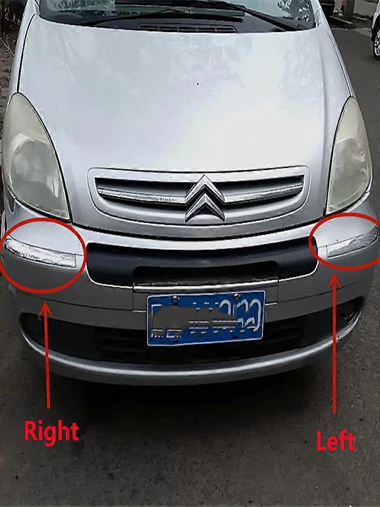 decorazione interna dell'auto Adatto per Citroen Picasso paraurti anteriore striscia luminosa paraurti anteriore striscia decorativa argento paraurti anteriore striscia curva