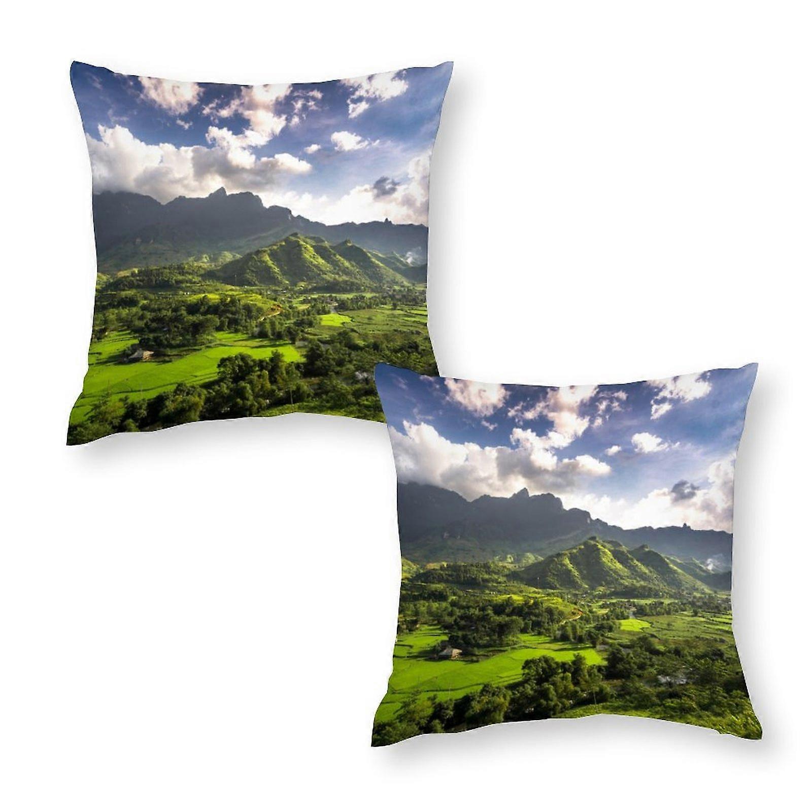 Green Mountain Throw Kussenslopen