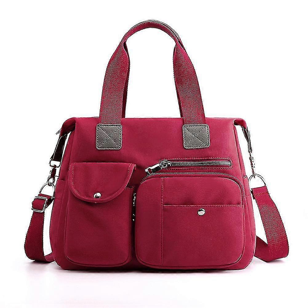 Women\'s Shoulder Bag With Multiple Pockets Portable Large Capacity Handbag