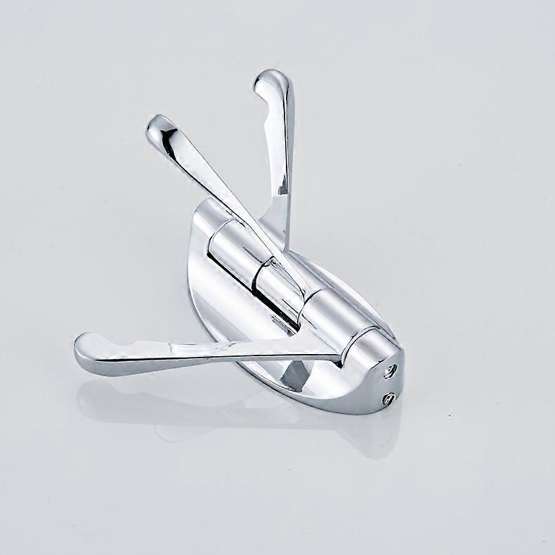 Stainless Steel Swivel Wall Mounted Coat Rack With 3 Folding Arms, Hanging Hanger/Peg/Towel Rack 180 Rotation For Bathroom Kitchen