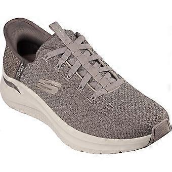 Skechers Arch Fit 2.0 Look Ahead Textile Men's Taupe Trainers