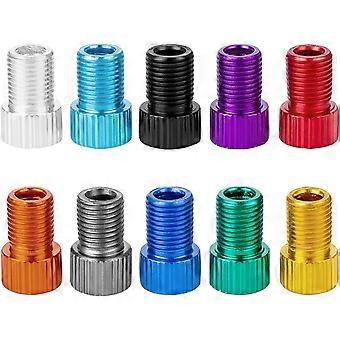 Valve Adapter, Convert Presta to Schrader Adapter for Bike, Inflate Tire with Standard Pump or Air Compressor (10pcs)