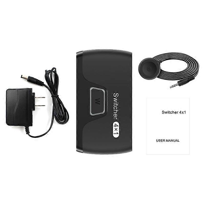 4 in 1 Out HDMI-compatible Switch Selector 3.4Gbps Video Switcher Adapter