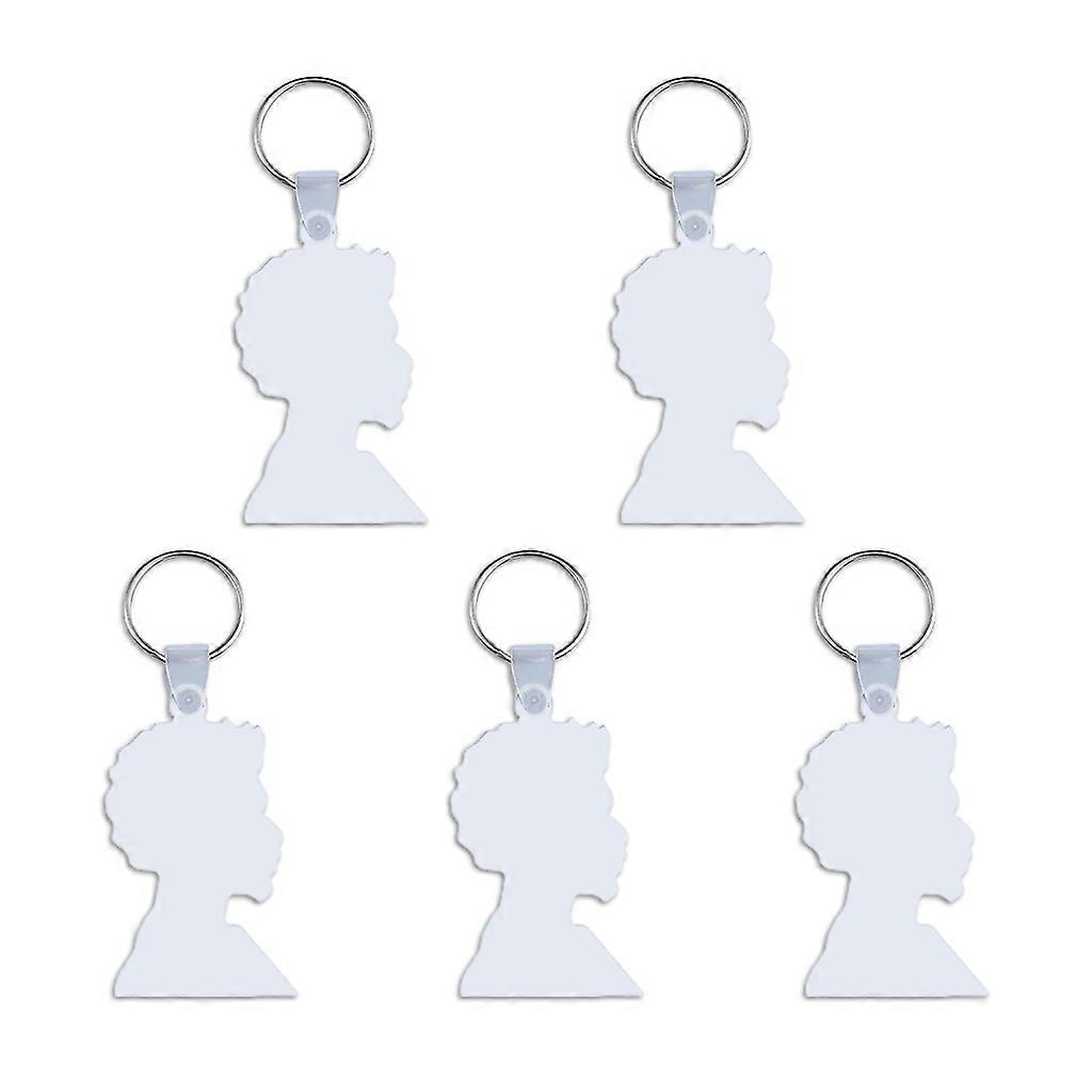 5 MDF Sublimation Blank Keychains Heat Transfer Keychain for Present Making