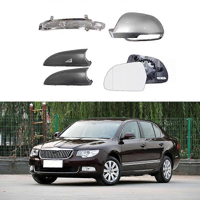 Applicable To 09-12 Skoda Haorui Rearview Mirror Shell Rearview Mirror Cover Reflector Turn Light