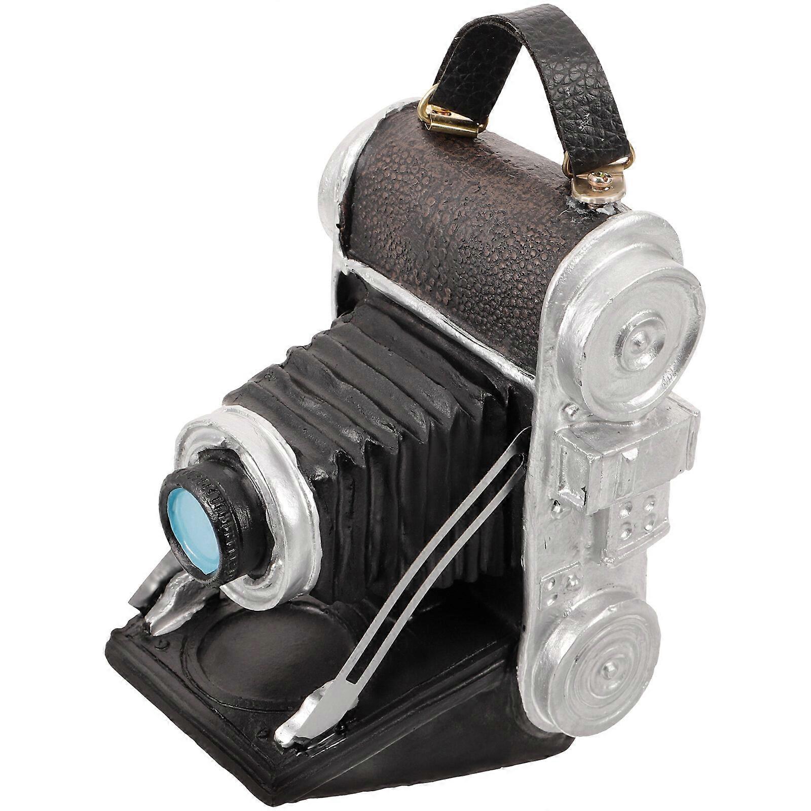 Vintage Camera Ornament Resin Craft Small Camera Model Desktop Retro Camera Decor