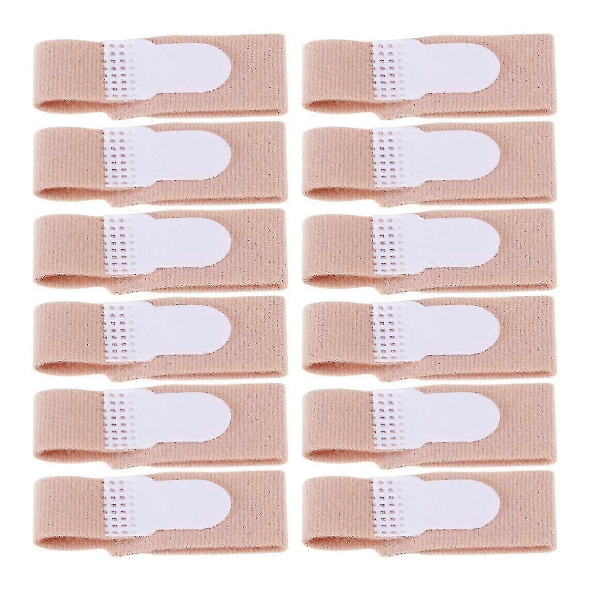 12 Pcs Finger Buddy Bands Finger Brace Splint Buddy Loops For Jammed And Broken Fingers, Size M