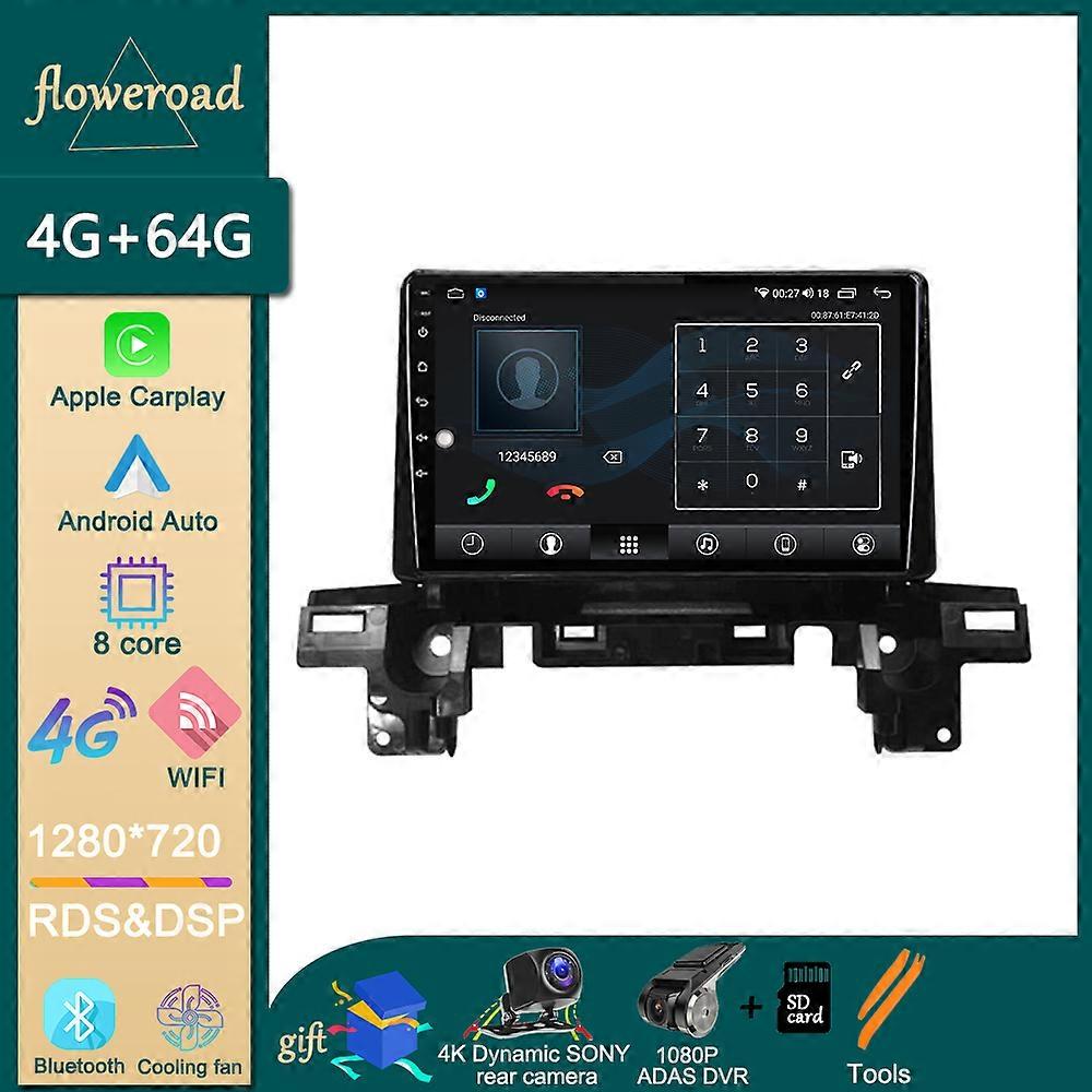 8G+256G Build-in Carplay Android For Mazda CX5 2017-2020 Car Radio Multimedia Player Navigation GPS 2DIN QLED 4G LTE 5G WIFI DSP