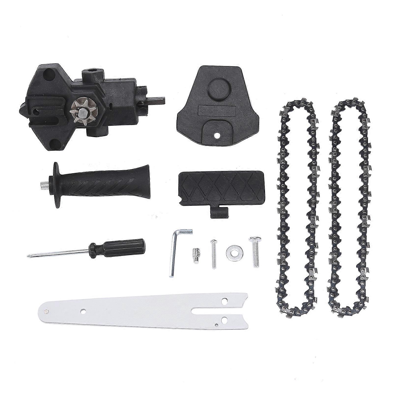 50%off-elétrico Chainsaw Drill Attachment liga preta DIY 4 polegadas/6 polegadas ferramentas práticas 23 x 8 x 7 cm