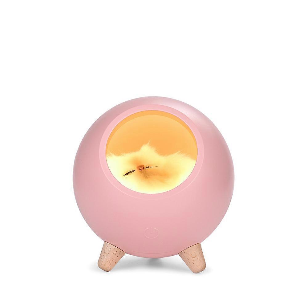 LED Night Light Rechargeable Touch with Cat Design