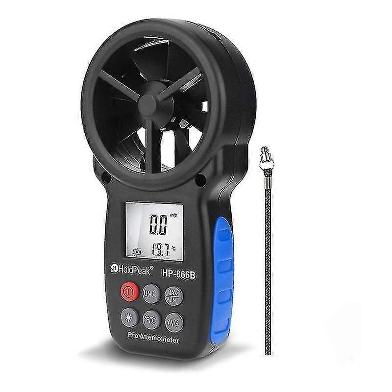 Digital Anemometer Wind Speed Meter Measures Temperature Chill Hp866 Measure Tool