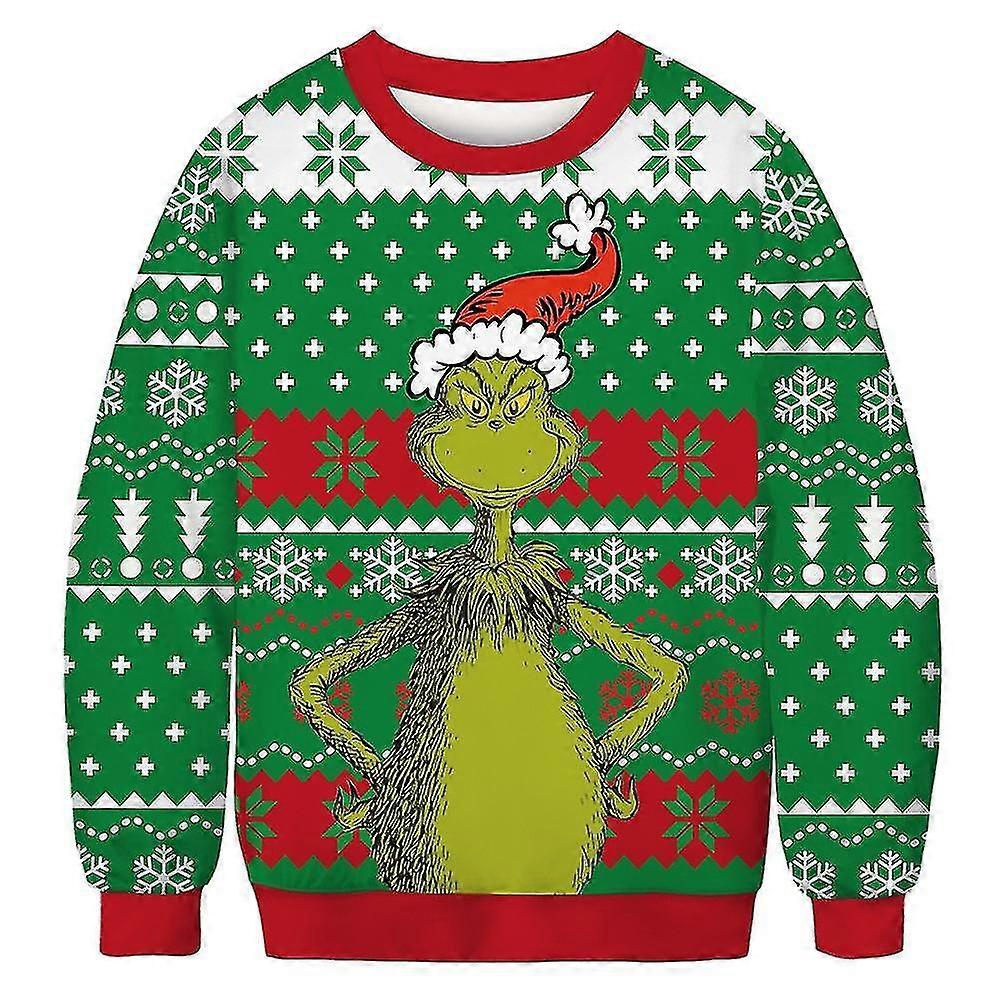 Ugly Crăciun Pulover Funny 3d imprimate pulover moda Unisex cu mânecă lungă toamna petrecere de iarnă Îmbrăcăminte