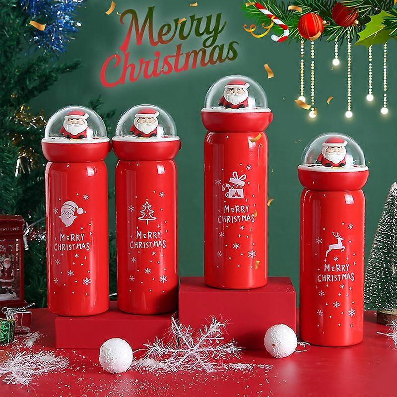 Julklapp Söt älgtecknad vattenkopp Festlig kreativ present julgran