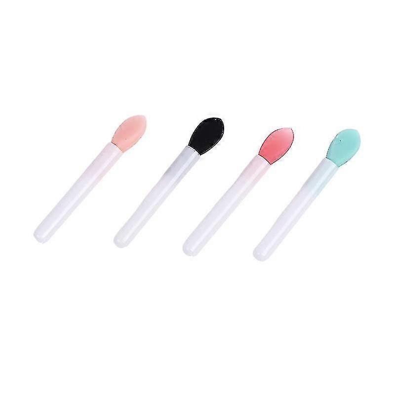10pcs Portable Lip Gloss Applicator Multifunctional Silicone Lip Brushes