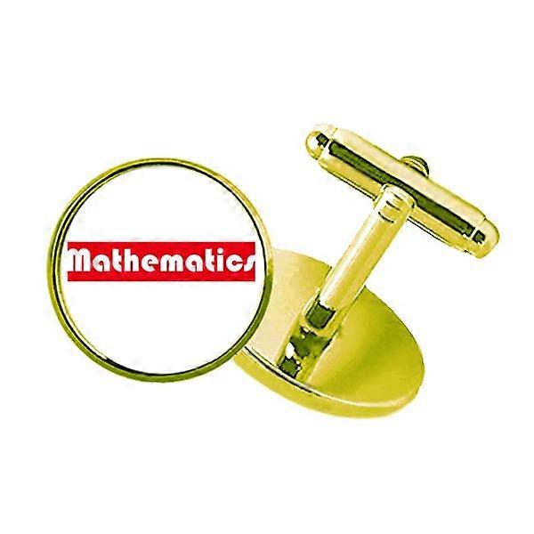 コースと主要数学レッドスタッズビジネスメタルカフリンクスゴールデン