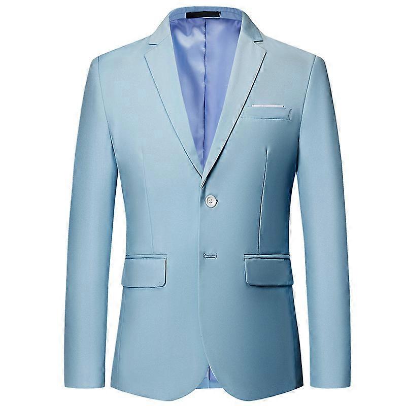 Men's Business Blazer Solid Slim Fit Jacket