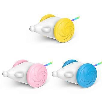 Smart Kitten Toys 4-in-1 Automatic Cat Toys Mouse Interactive Cat Toys For Indoor Cats Electric Cat Toys With Feather Led Lights Bird Sound Moving Cat