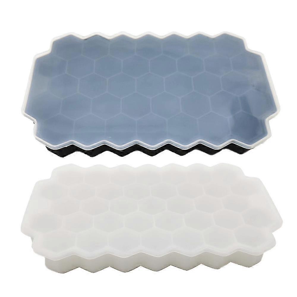Ice Tray, Ice Tray For Making Hexagonal Ice, Includes 2 Trays