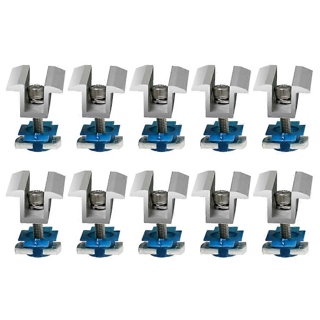 10Pcs Photovoltaic Mounting Bracket Adjustable Solar Panel Mounting Bracket