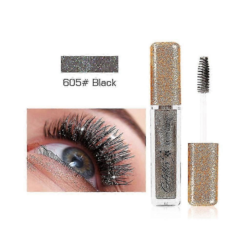 Diamond Glitter Mascara Curling Thicken Eye Makeup Shiny Eyelashes Mascara