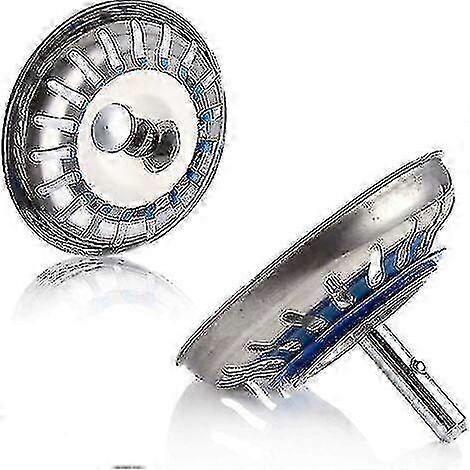 2 stuks spoelbak stop keuken gootsteen zeef stop rvs spoelbak zeef stop