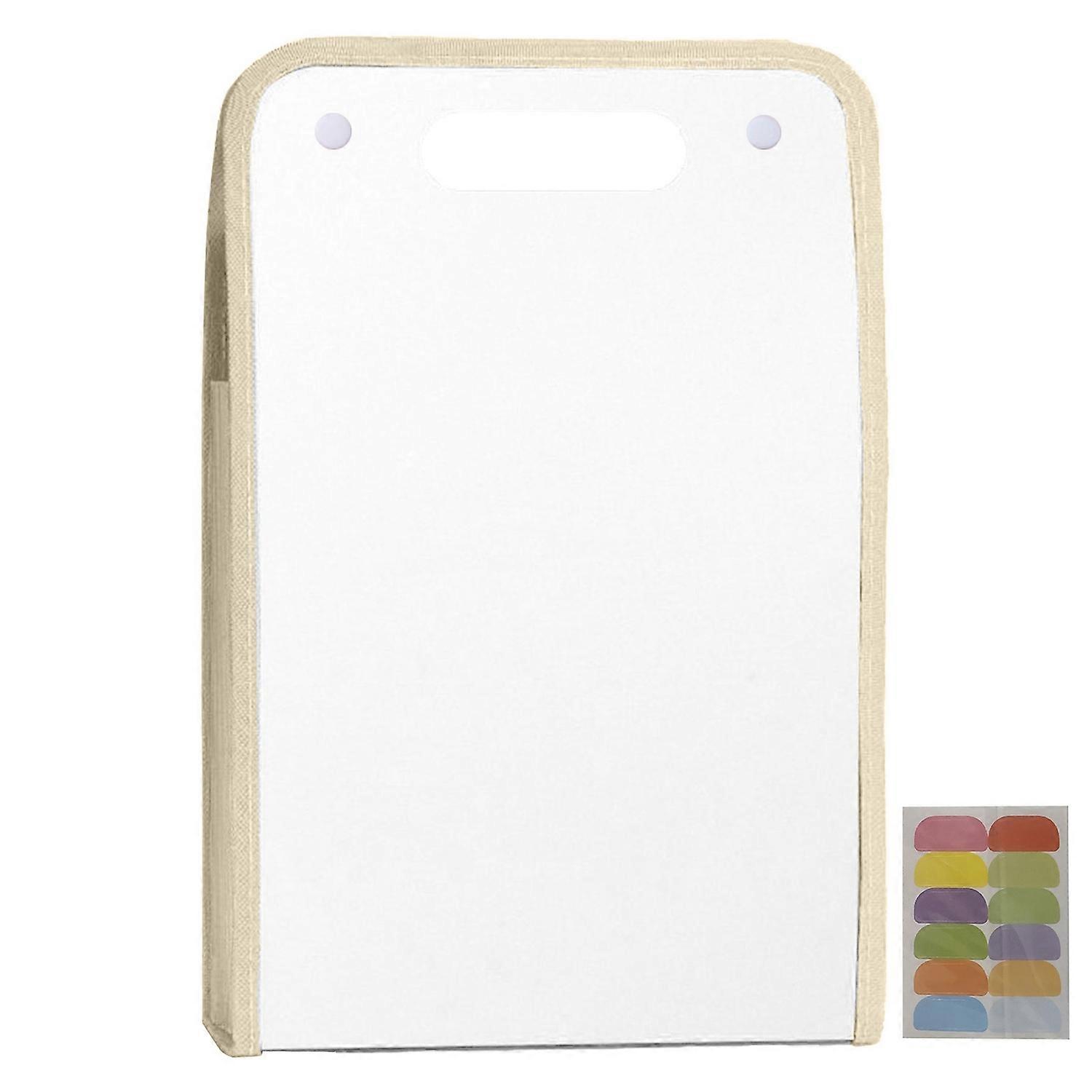 Vertical A4 File Organizer Bag 13-Layer Large Capacity Expanding Folder Portable Hand-held Storage