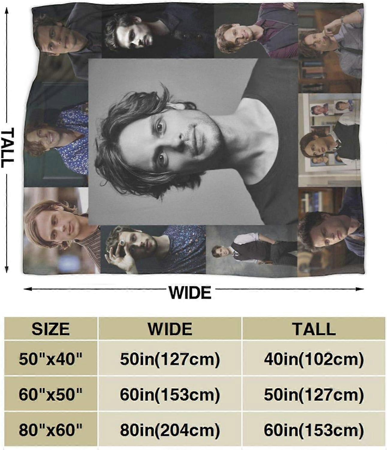 Matthew Gray Gubler Fleece Blankets,3d Printed Throws Plush Ultra-Soft Quilt For Bedding-R934