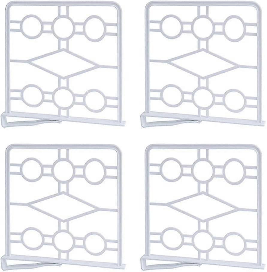 4 Pieces Closet Shelf Dividers, Plastic Shelf Divider Separator, Practical Shelf Dividers for Wardrobe Partition Board