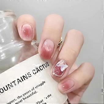 Camellia Butterfly Fake Nails Firm Exquisite Looking Flower Nails  Glue Models