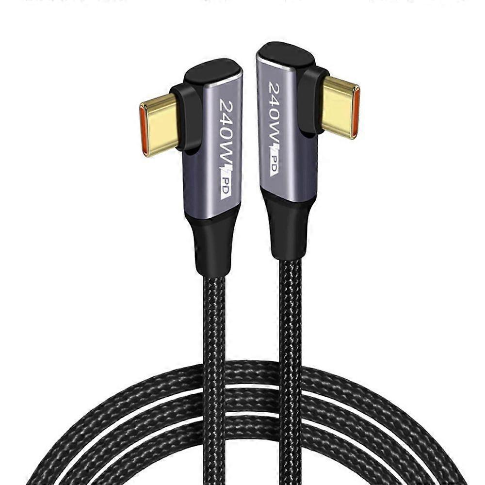 Phone Charging Cable Stable Output Right-Angle Design Anti-interference Wide Compatible Fast Charging 240W Charger Cord