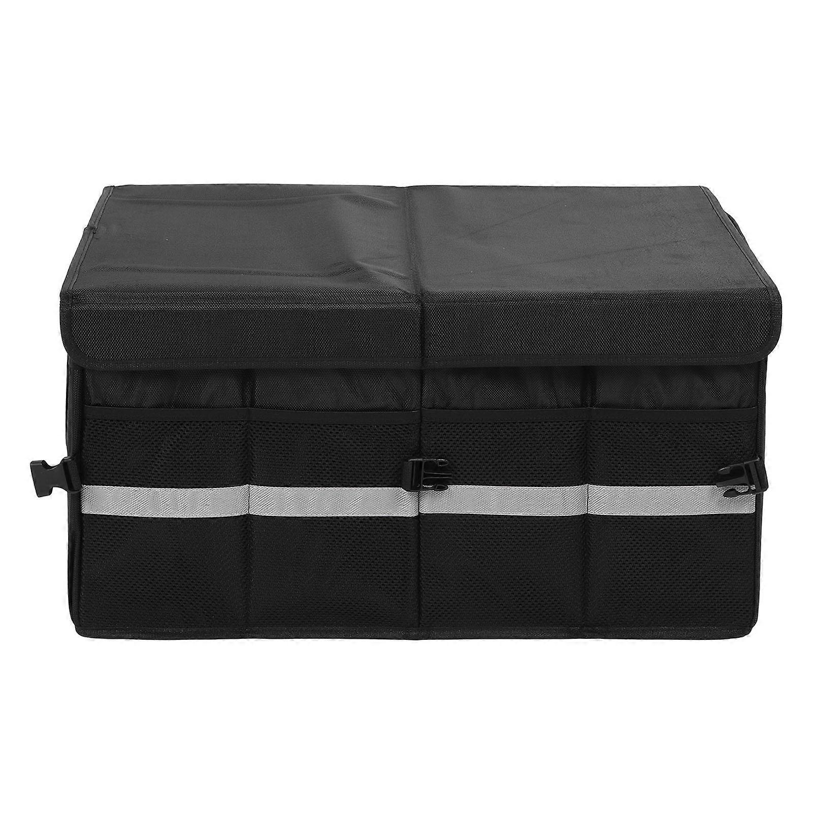 63L Collapsible Car Trunk Organizer with Lid: Large Capacity Storage for SUVs & Vehicles