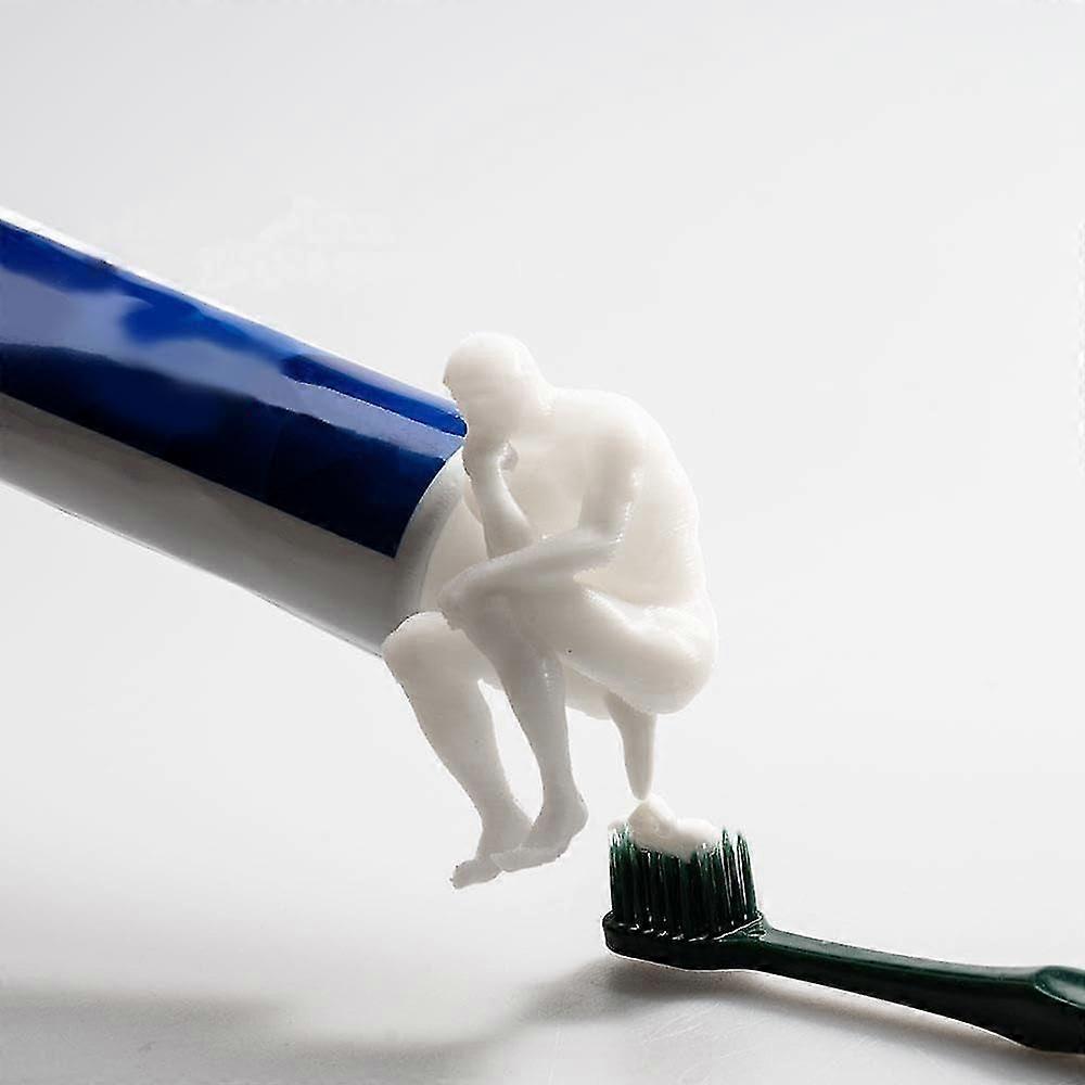 Pooping Thinker Butt Toothpaste Topper, Toothpaste Cap Dispenser, Toothpaste Squeezer, 3d Print Cute